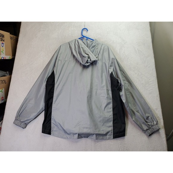 I5 Windbreaker Jacket Mens XL Multicolor Waterproof Hooded‎ Pockets Full Zipper - Picture 2 of 9